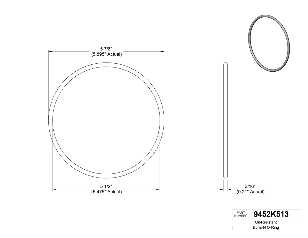 Technical drawing - 9452K513